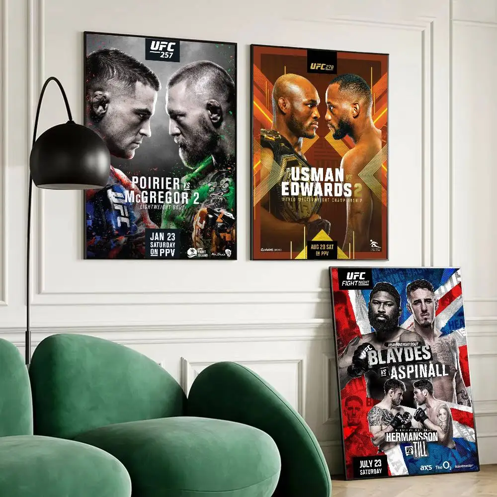 U-المتطرفة القتال بطولة UFC المشارك طباعة A5 A4 A3 A2 جدار ديكور فني لغرفة مكتب هدية لمحبي