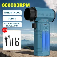 600g Thrust Violent Blower Portable Air Duster Handheld Mini Turbo Jet Fan Powerful air Blower Stepless Speed 70M/S Turbo Fan