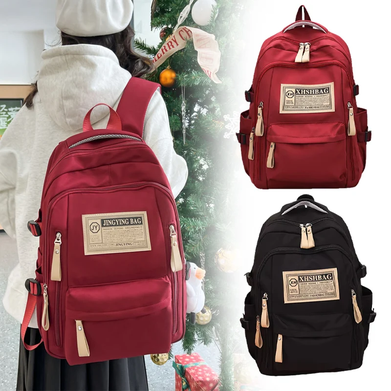 

2025 Новые просторные стильные милые рюкзаки большой вместимости для школьниц. Модный дорожный рюкзак с забавным дизайном для жизни в кампусе.