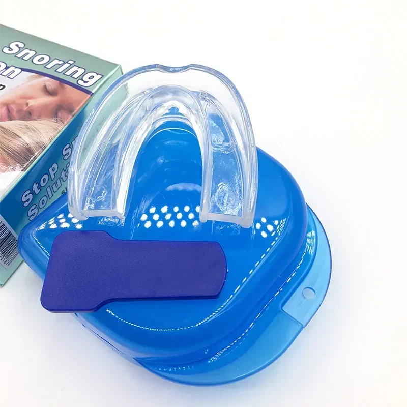 1Set Alat Bantu Tidur Anti Mendengkur, Pelindung Mulut Anti Apnea, Penyangga Bruxisme, Perangkat Perawatan Kesehatan