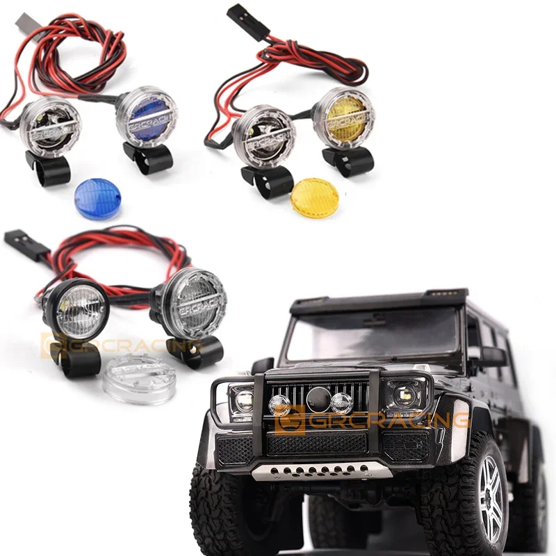 LED 3V 16mm Round Spotlight Headlights Searchlight for 1/10 RC Crawler Car Traxxas TRX4 Defender TRX6 AXIAL SCX10 Parts