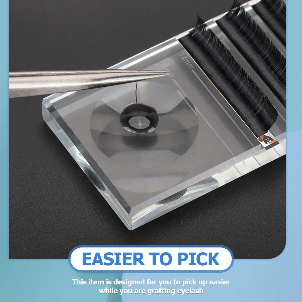 Crystal Grafting Eyelash Gasket Adhesive Glue Pallet Durable Lash Holder extension Tool Accurate Measurement