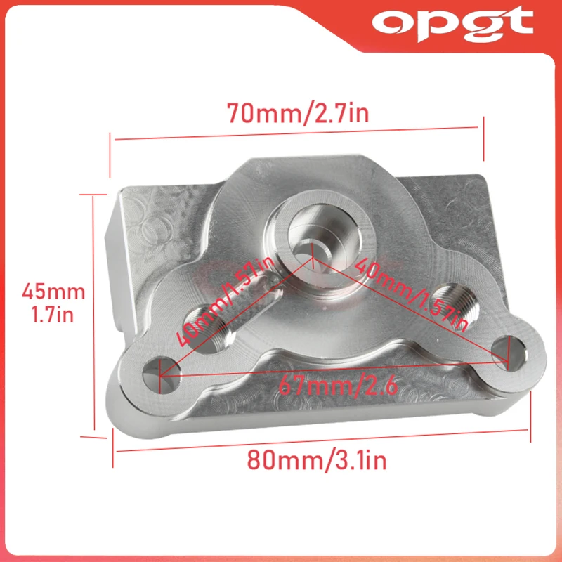 OPGT Motorcycle Universal Oil Cooler Cooling adapter CNC Plate Cylinder cover for Dirt Bike Bicycle 125cc150cc 110cc Engine acce