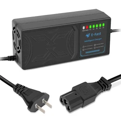 48V 3A 20AH Electric Bike Motor Scooter Lead Acid Battery Adapter Power Charger Supply Cord 4 Feet (3 Holes Plug)