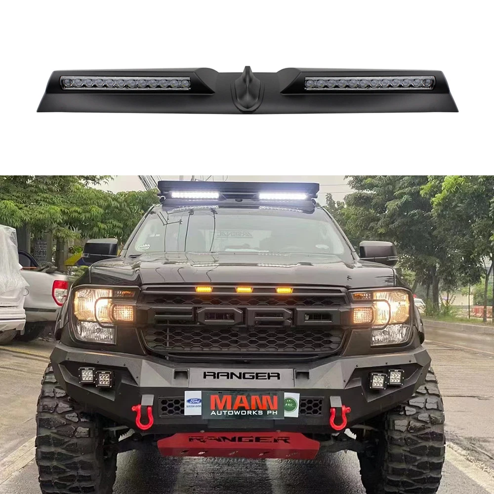 Off-Road 4x4 Led Car Roof Lights Fit For Ford Ranger T6 T7 T8 T9 Raptor Pickup Roof Light Exterior Modification Accessories