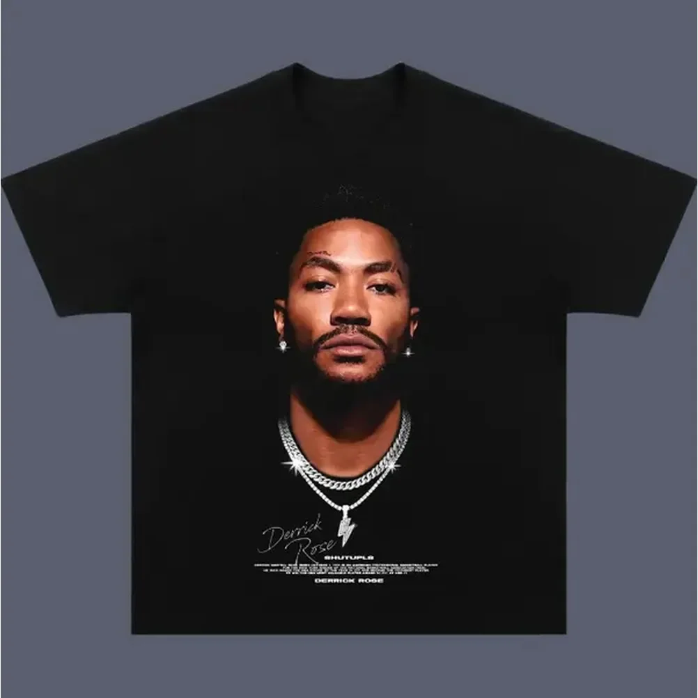Bootleg Derrick Rose Vintage Tee, Derrick Rose T-Shirt, Unisex Basketball Shirt, Graphic Tees, Sweatshirt Menswear Womenswear Streetwear