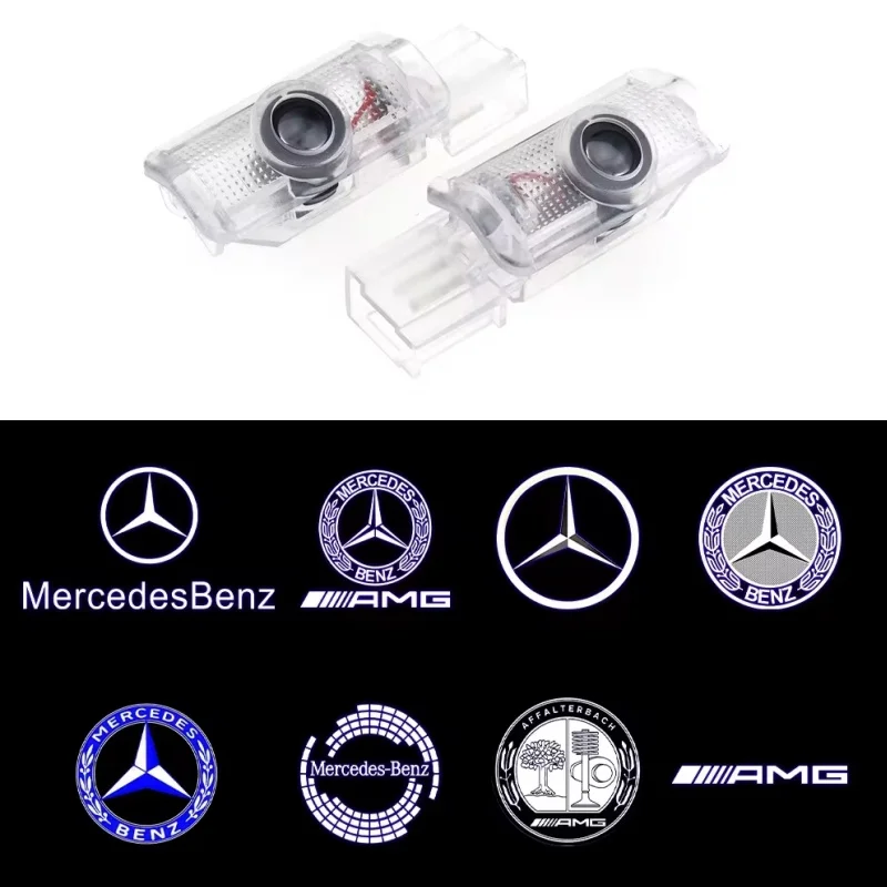 2-4 Stück Tür Willkommen LED-Licht, Laserlicht für Mercedes Benz x164 w215 w164 r gl ml m Klasse 4matic ml300 ml500 r300 r320