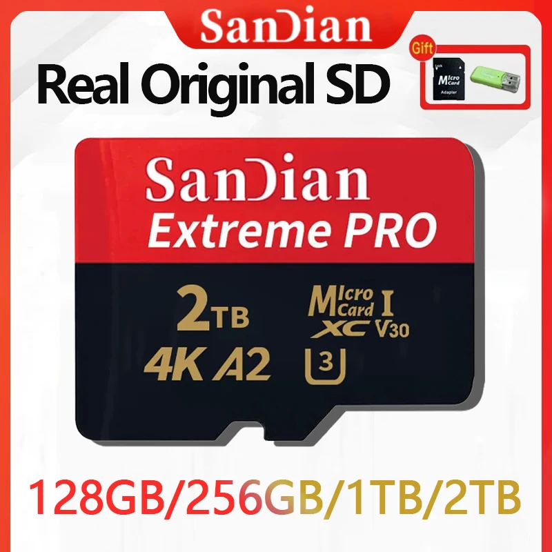 Real Original 1TB SD Cards Mini Micro TF Card 512GB Vedio Card 128GB Class10 High Speed Flasd Memory Card for PC/Phone/Camera