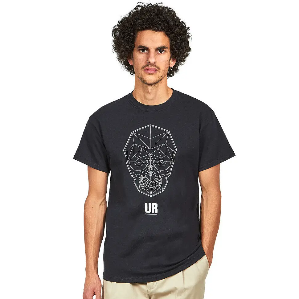 

Underground Resistance - Skull Black T-Shirt Tees Cotton Luxury brand vintage oversized