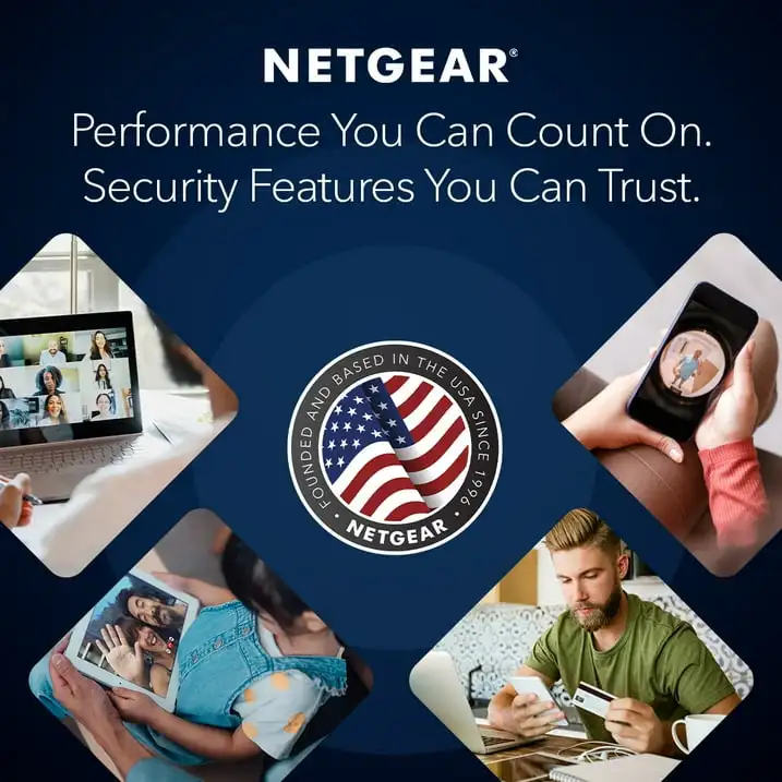 Router NETGEAR WiFi 6 (RAX5) -funzioni di sicurezza, velocità Wireless AX1600 (fino a 1.6 Gbps) -copre fino a 1,500 mq