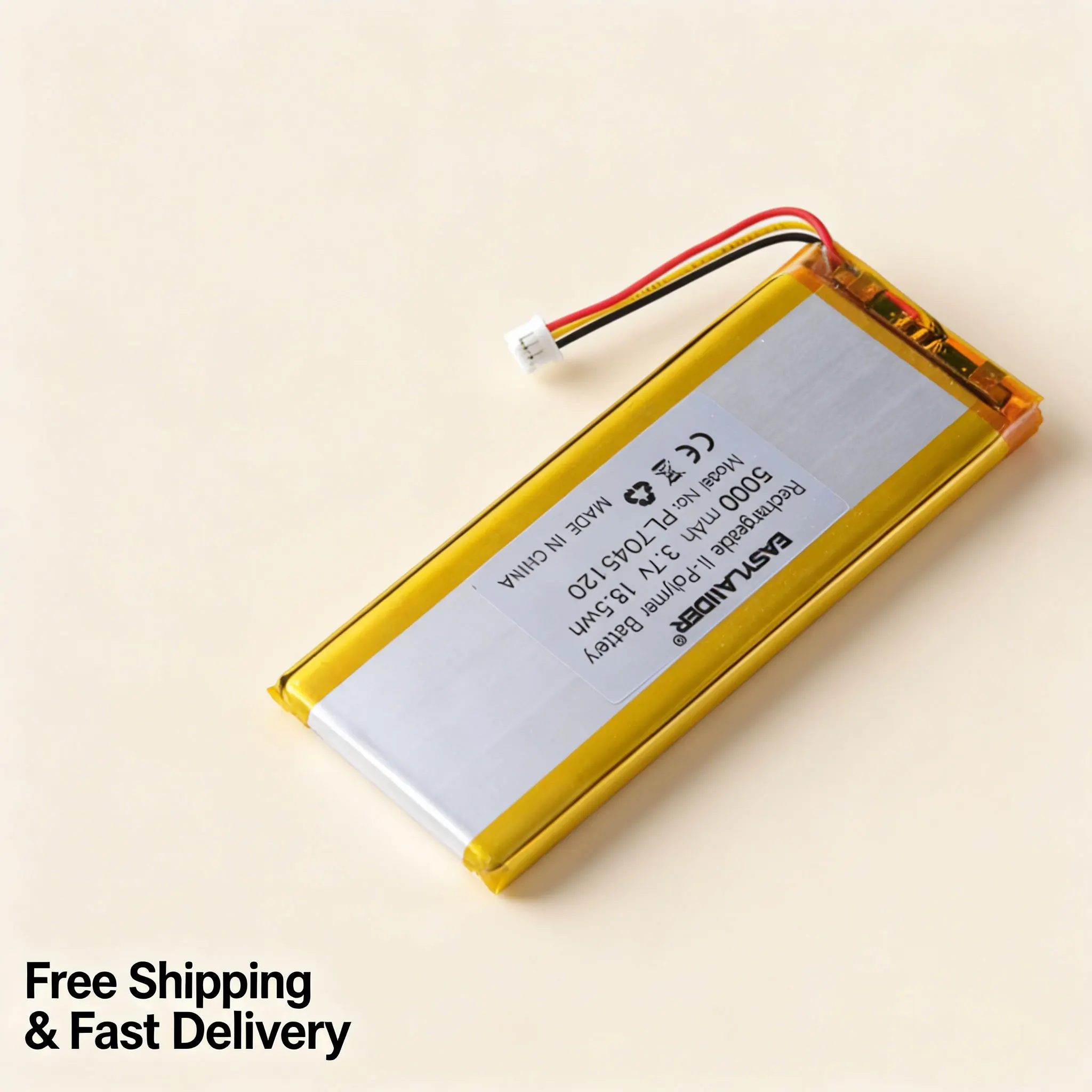 

Li-Polymer Rechargeable Battery 3.7V 5000mAh 7045120 for TBS Tango 2 Drone Remote Control Medical Equipment