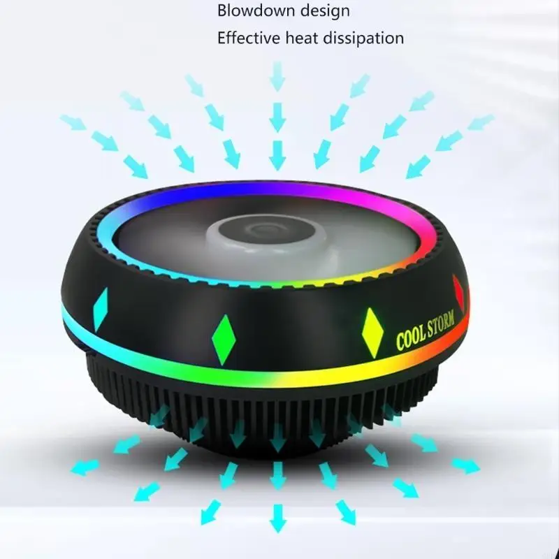 

G8DB 12см тихий вентилятор RGB CPU Cooler для LGA1150,1151,1155,1156,1366,775 AM4, AM3+, AM3 AM2+, FM1, ЦП ЦП -холодильник
