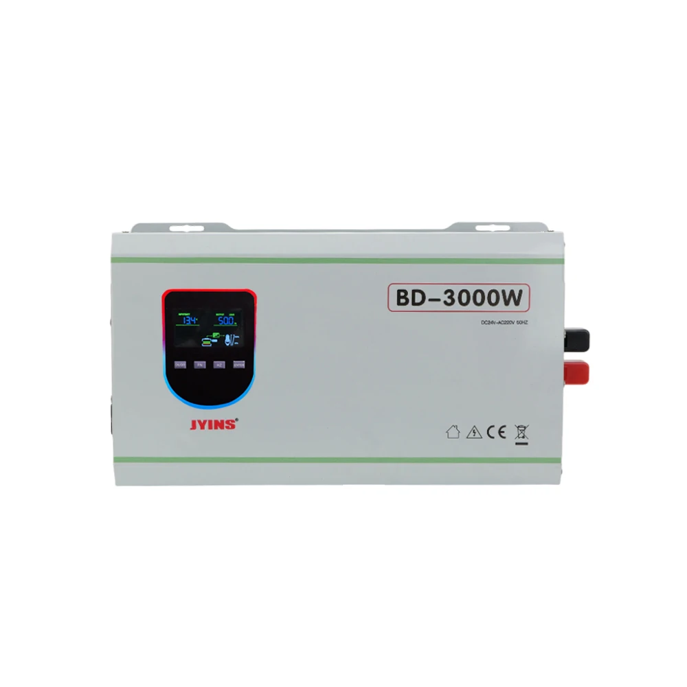 Fast Charger 12V 24V 48V 3000W Single Phase Bidirectional Grid Pure Sine Wave Power Inverter 12V 120A Battery Home Industrial