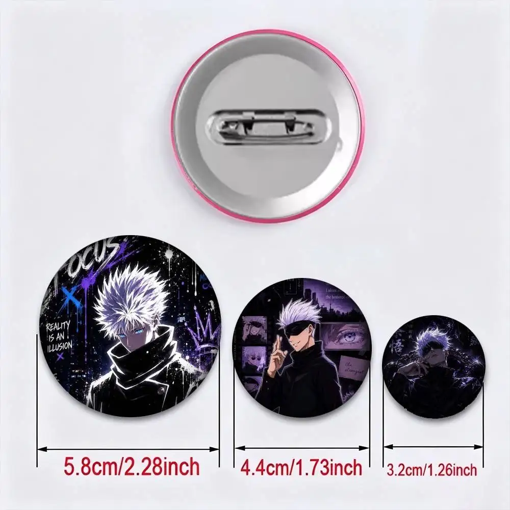 Anime J-Jujutsu Kaisen S-Satoru Gojo  25mm 32mm 44mm 58mm 75mm Brooches Badges Pins for Accessories Gift