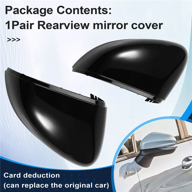 

Prominent Car Rearview Mirror Cover Door Mirror Shell For Ford Fiesta 2018-2024 Side Rear View Mirror Cover