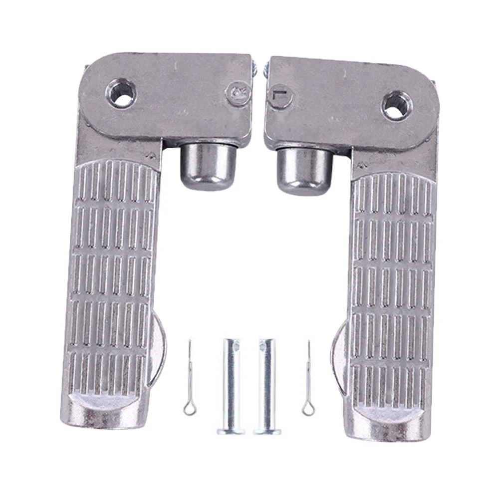 Silver Foot Pegs Electric Vehicle Turtle King Pedal Aluminium Alloy Footrest Electrocar Pad