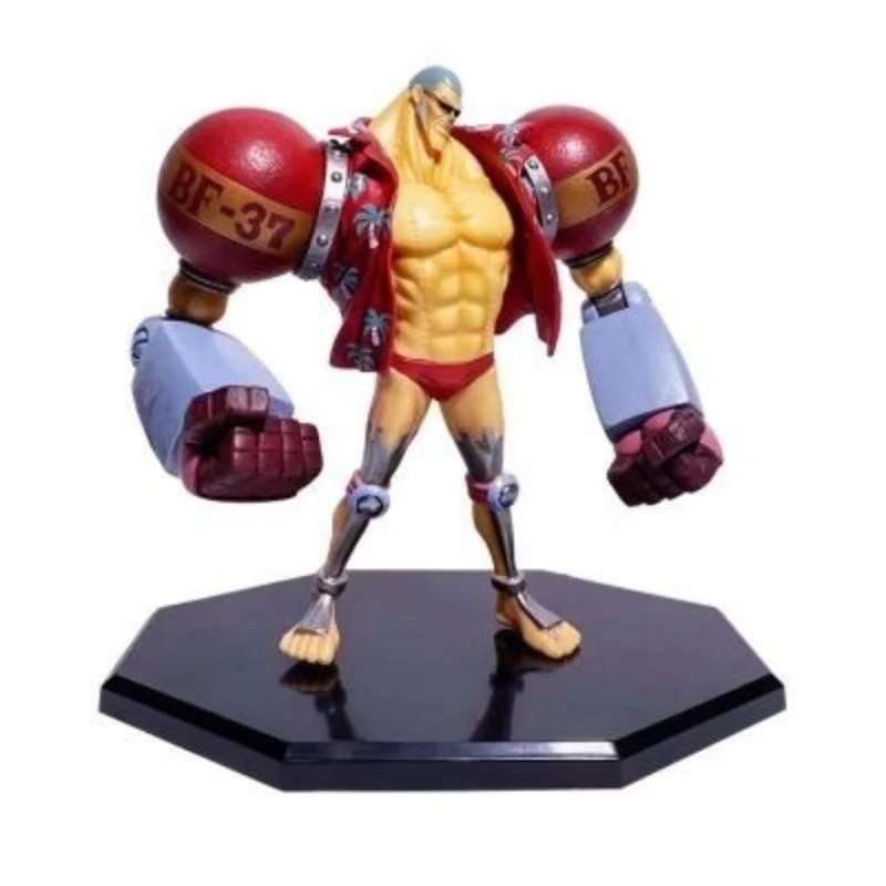 FRANKY une pièce transformant les gens chapeau de paille Double tête sculpture modèle figurines d'action Anime périphérique ornements décoration