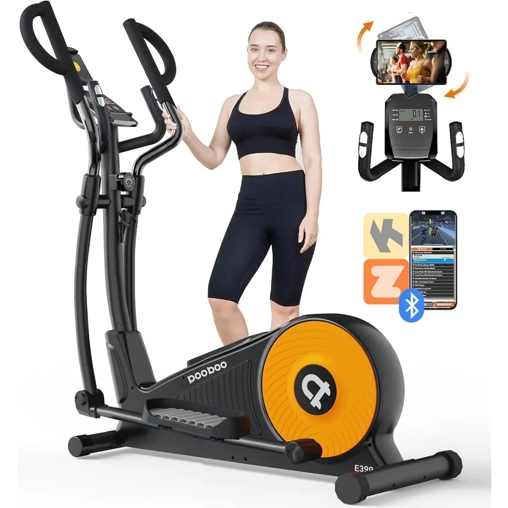 

Elliptical Machine, Elliptical Exercise Machine with 16-Level Resistance&Hyper-Quiet Magnetic Driving System, Elliptical Machine