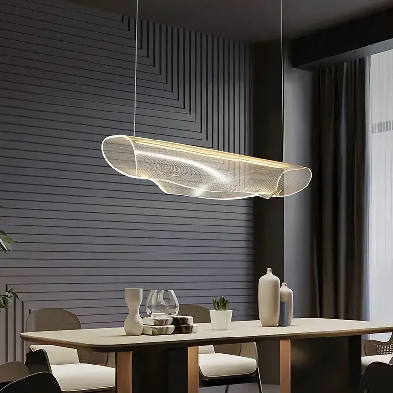 Modern Designer Acrylic Dimmable Led Pendant Lights Living Dining Room Led Pendant Lamp Home Decor Chandeliers Hanging Lighting