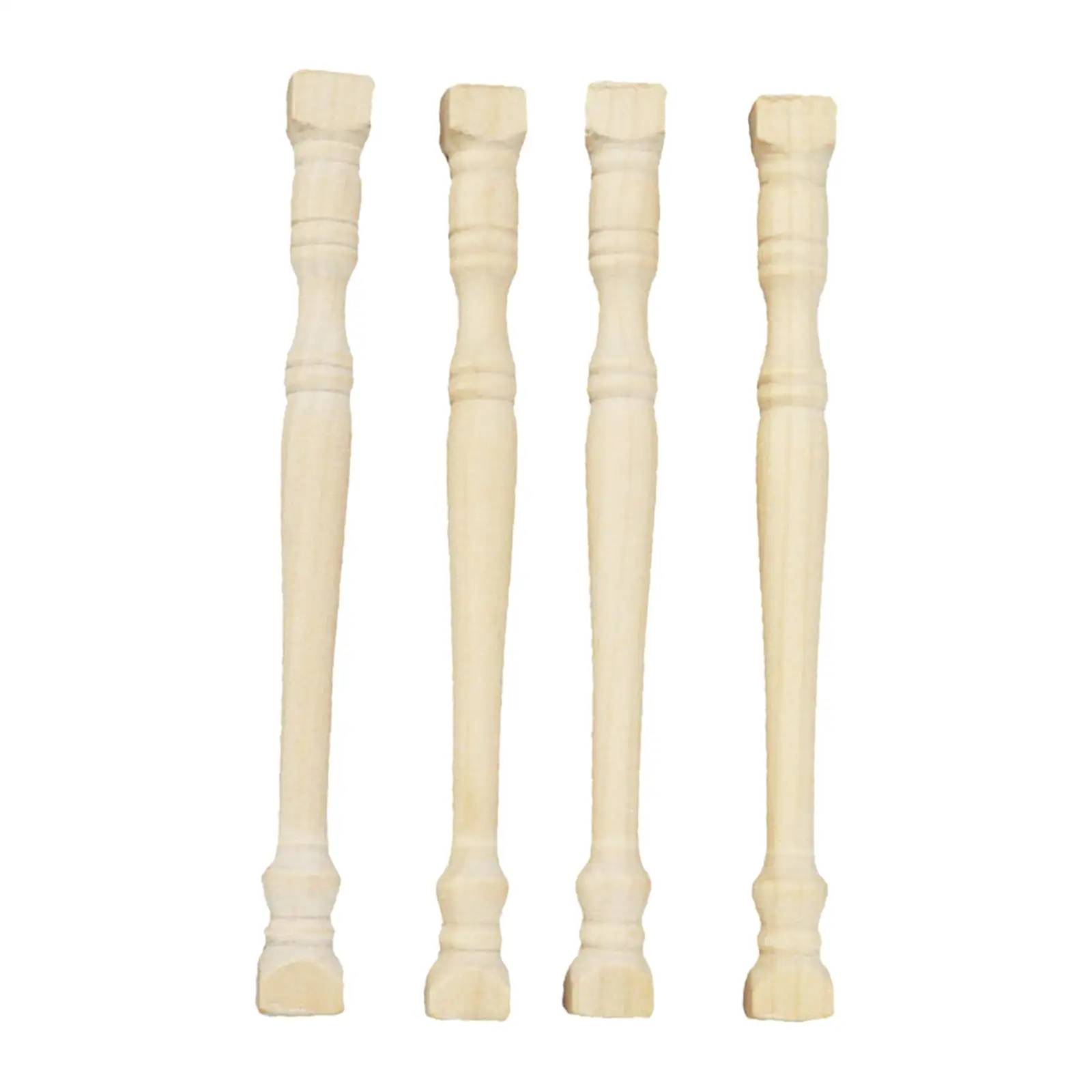 4 × 1:12 درابزين درج بيت الدمى لصنع ملحقات اللعب التظاهري بنفسك