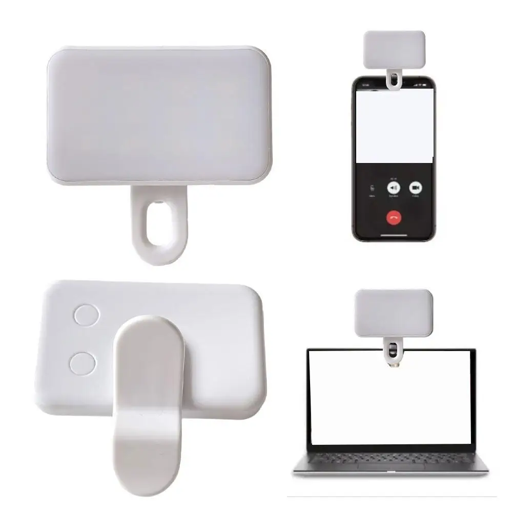 Portable Led Phone Selfie Fill Light Laptop Fill Light For Video Conferencing 4.8w Rechargeable R6u3