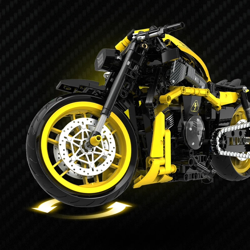 500 + قطعة مدينة سوبر سباق الدراجات النارية التقنية لتقوم بها بنفسك اللبنات دراجة نارية نموذج مجموعة ألعاب إبداعية هدايا للبنين الكبار الاطفال