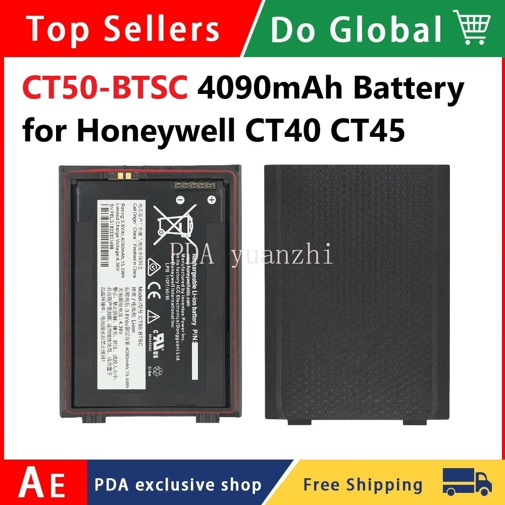 CT50-BTSC 4090mAh Battery for Honeywell CT40 CT45 CT40XP CT45XP CT47，318-055-014