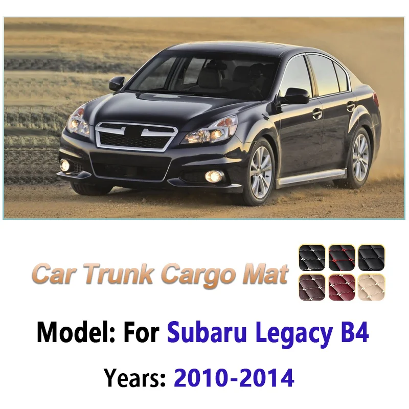 For Subaru Legacy B4 Sedan 2010-2014 MK5 Car Trunk Mats Anti Dirty Luggage Tray Anti-Slip Easy Clean Car Interior Accessories
