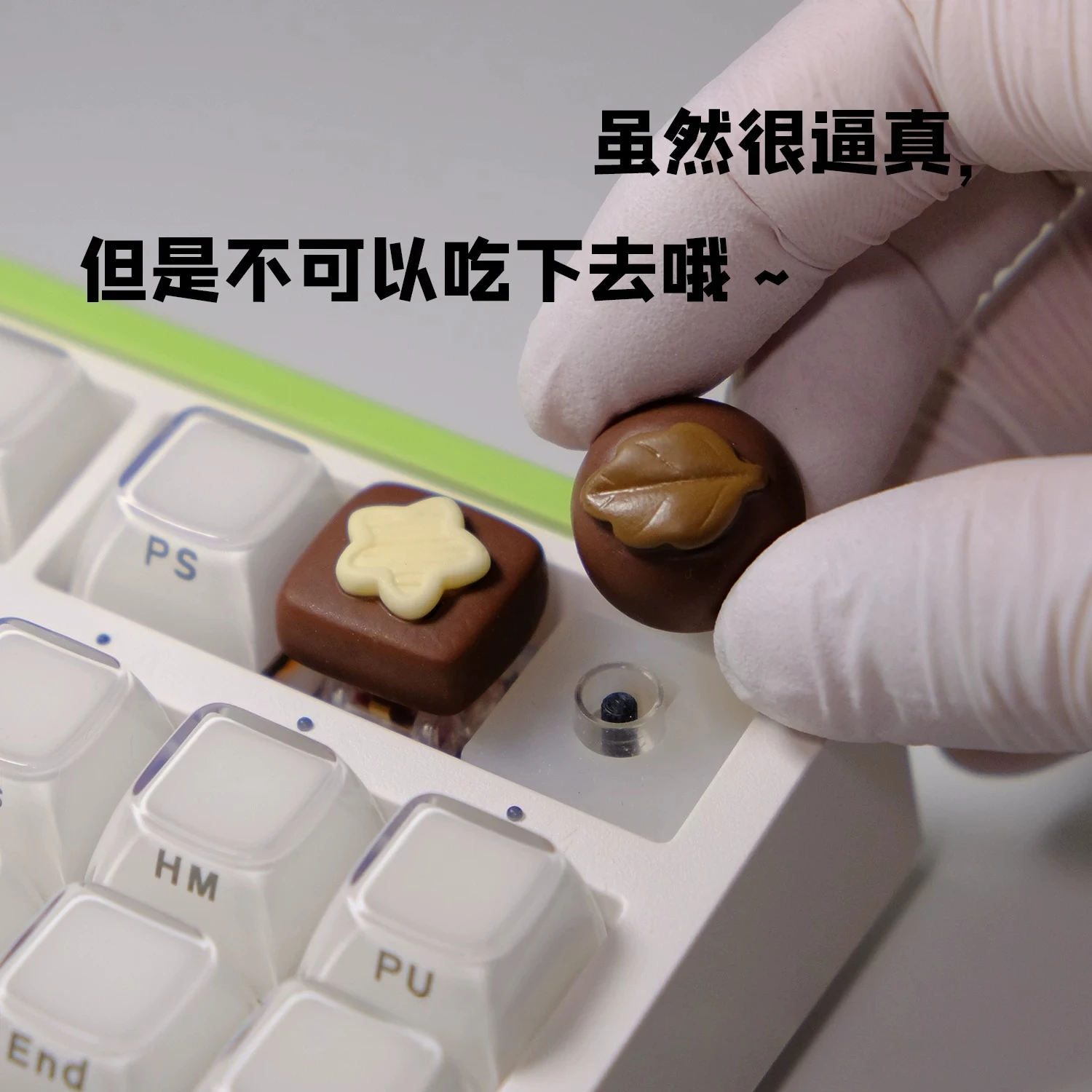 Chocolate Food Series Keycap Resin Material Personalized Peripheral 3D Handmade Keycap Creative Customized Keyboard Accessories