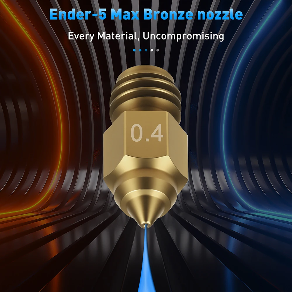

Для Creality Ender 5 Max латунные сопла из закаленной стали 0,4 мм 0,6 мм 0,8 мм сопло Hotend для Ender-5 Max аксессуары для 3D-принтеров