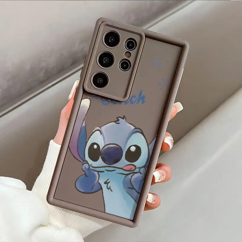 Etui Disney Stitch Winnie do Samsung Galaxy S23 S24 Ultra S22 S20 FE S21 Plus Note 20 Wstrząsoodporna obudowa ochronna na telefon