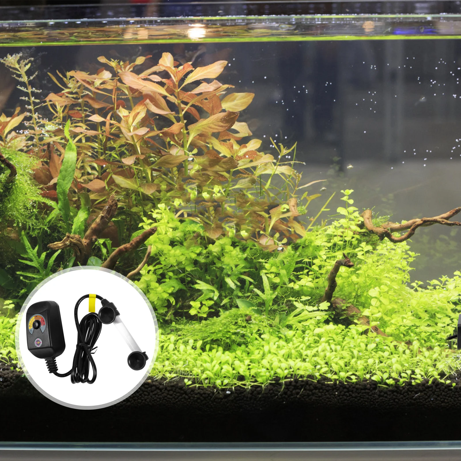 

25W Fish Tank Heating Rod Aquarium Explosion-Proof Heater Auto Temperature Control Quartz Glass Mini Size For Most Tanks Safe