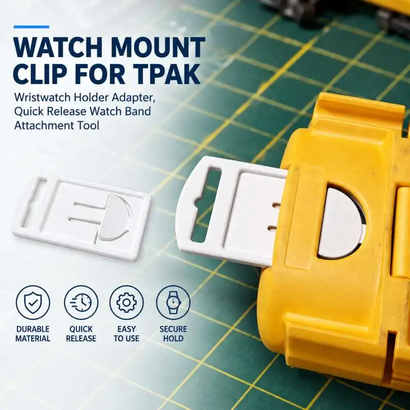 Watch Mount Clip for TPAK, Wristwatch Holder Adapter, Quick Release Watch Band Attachment Tool