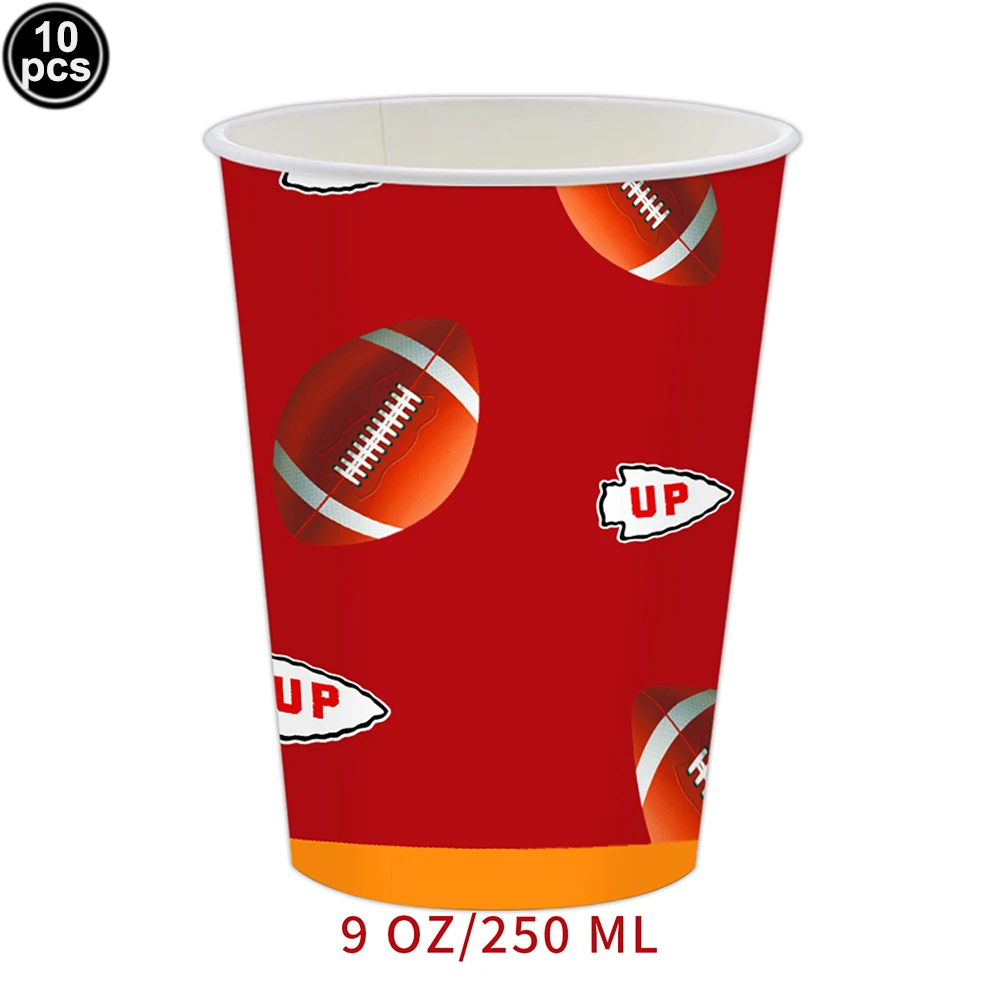 American Football Party Supplies Boys Sport Themed Party Decor American Rugby Plate Napkin Cup Tablecloth Disposable Tableware