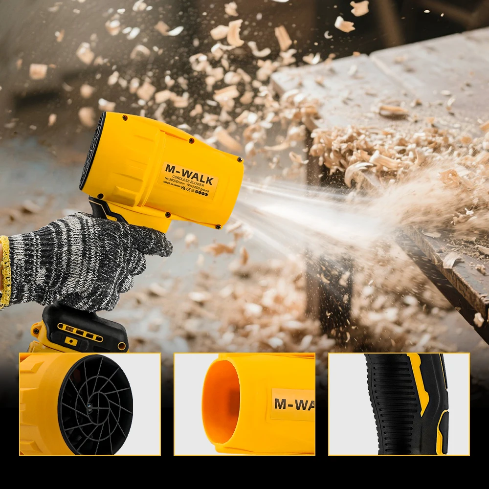 30000RPM Brushless Elettrico Turbo Ventilatore Jet Fan 700W Palmare Foglia Ventilatore Duster Strumenti di Soffiaggio Per Dewalt 20V Batteria Spille