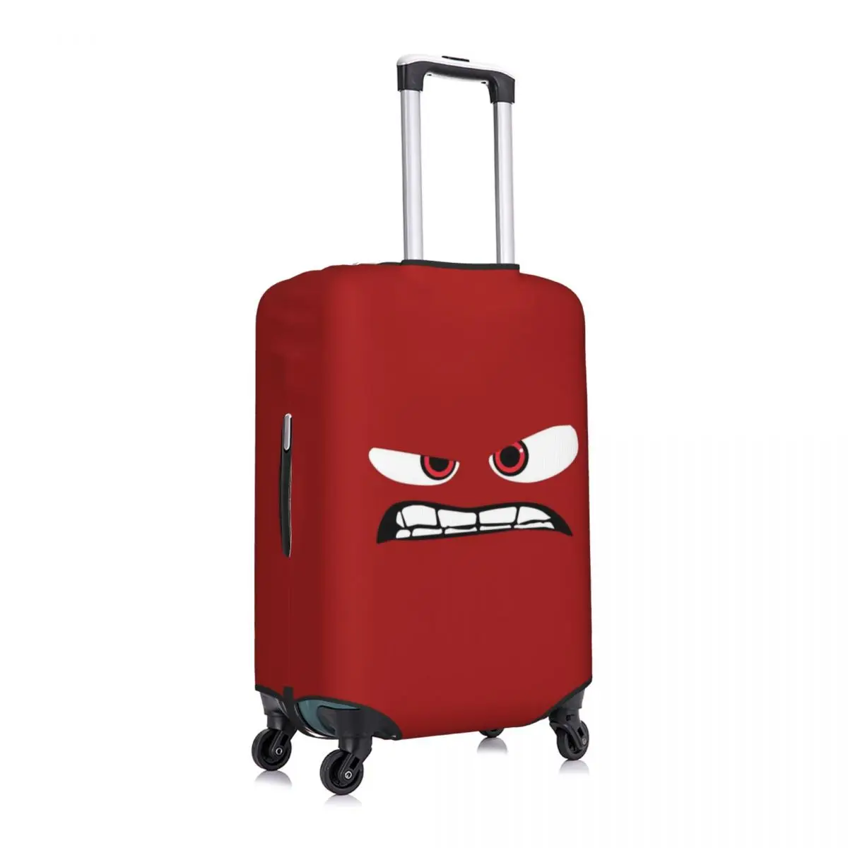 Funny Expression Suitcase Cover Cartoon Face Business Protector Vacation Fun Luggage Accesories