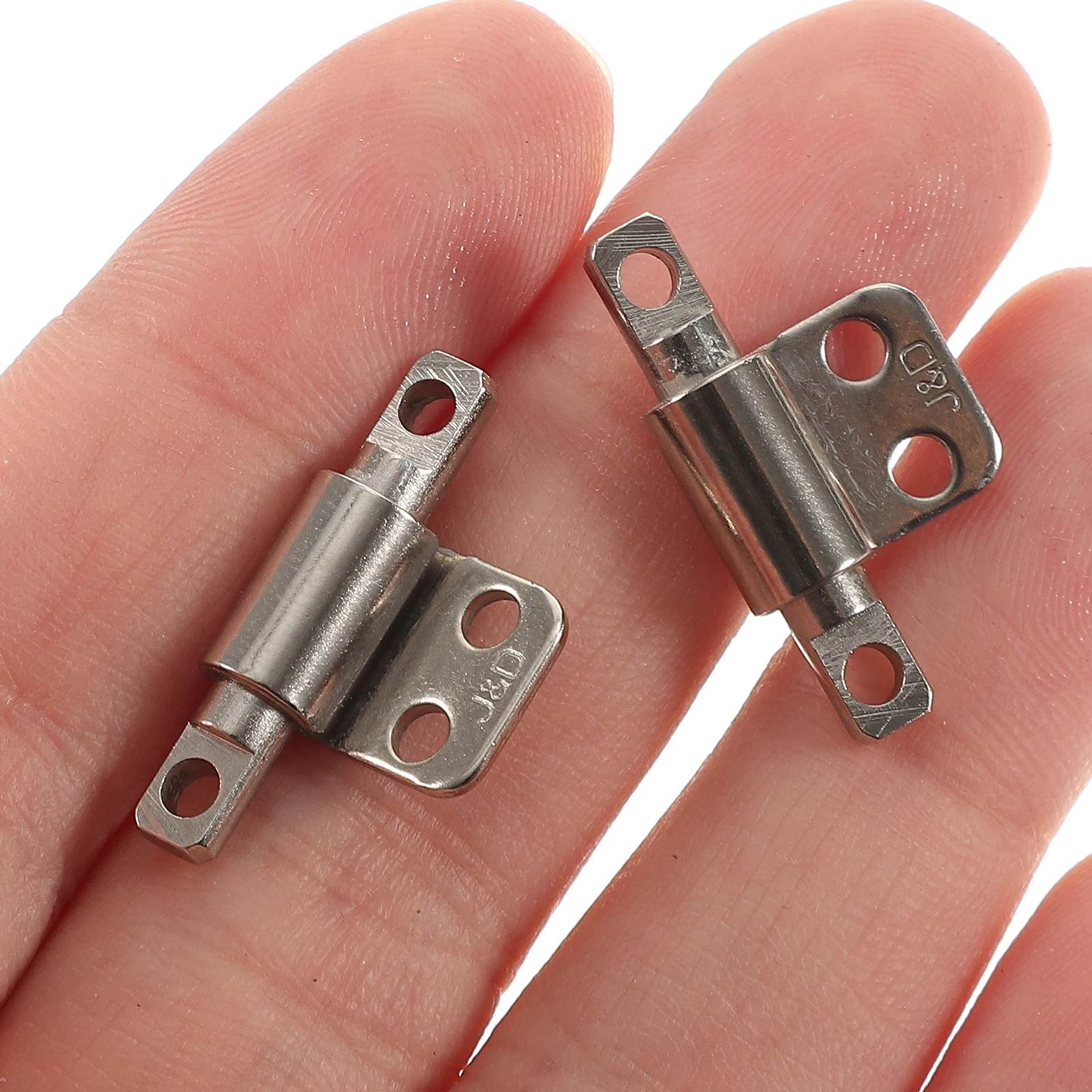 

2Pcs Small Stainless Reinforced Hinges for Folding Stand Heavy Duty Rotatable Torque 360Degree Pivot Damping Camera Clamshell