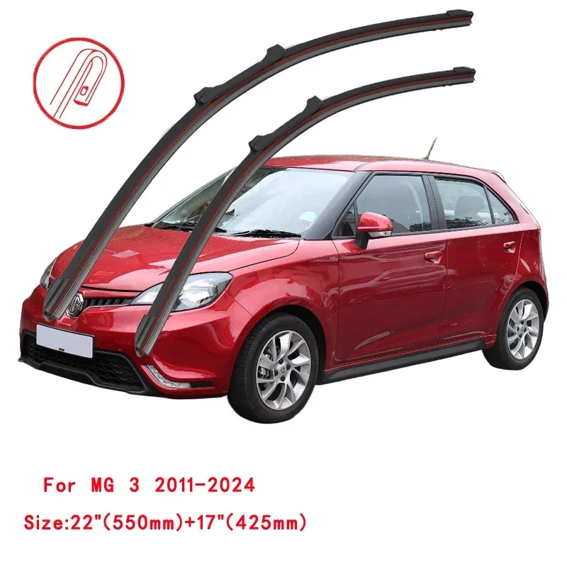 For MG 3 350 AP11 Hatchback 2011 2014 2015 2016 2019 2020 2021 Automobiles Parts Accessories Double Rubber Wiper Blades