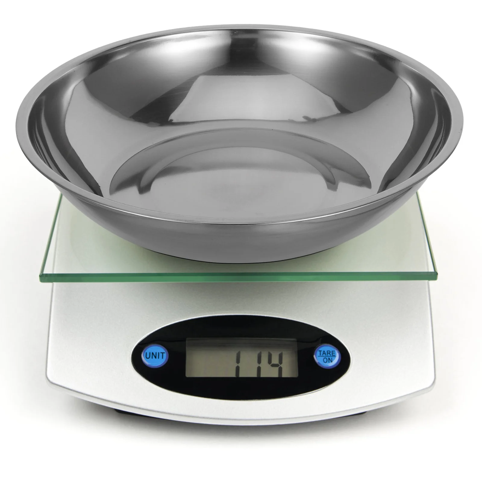 

25Cm Electronic Scale Tray Stainless Steel Weighing Pan For Kitchen Food Digital Scales Replacement Reusable Portable Weighing