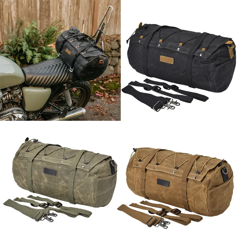 

Motorcycle Travel Luggage Bag Motorcycle Tail Bag Expandable Rear Seat Roll Helmet Storage Bags Motorcycle Accessories