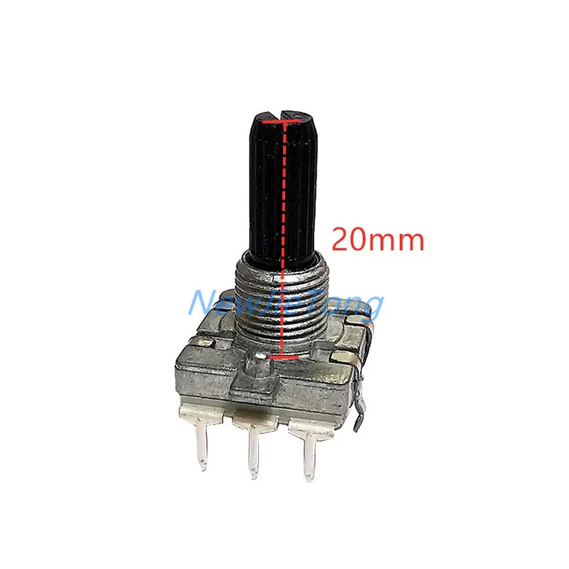 2pcs EC16 Rotary Encoder 24 Position Digital Rotary 3Pins Induction Cooker Switch Amplifier Volume Switch 20MM Plum Shaft