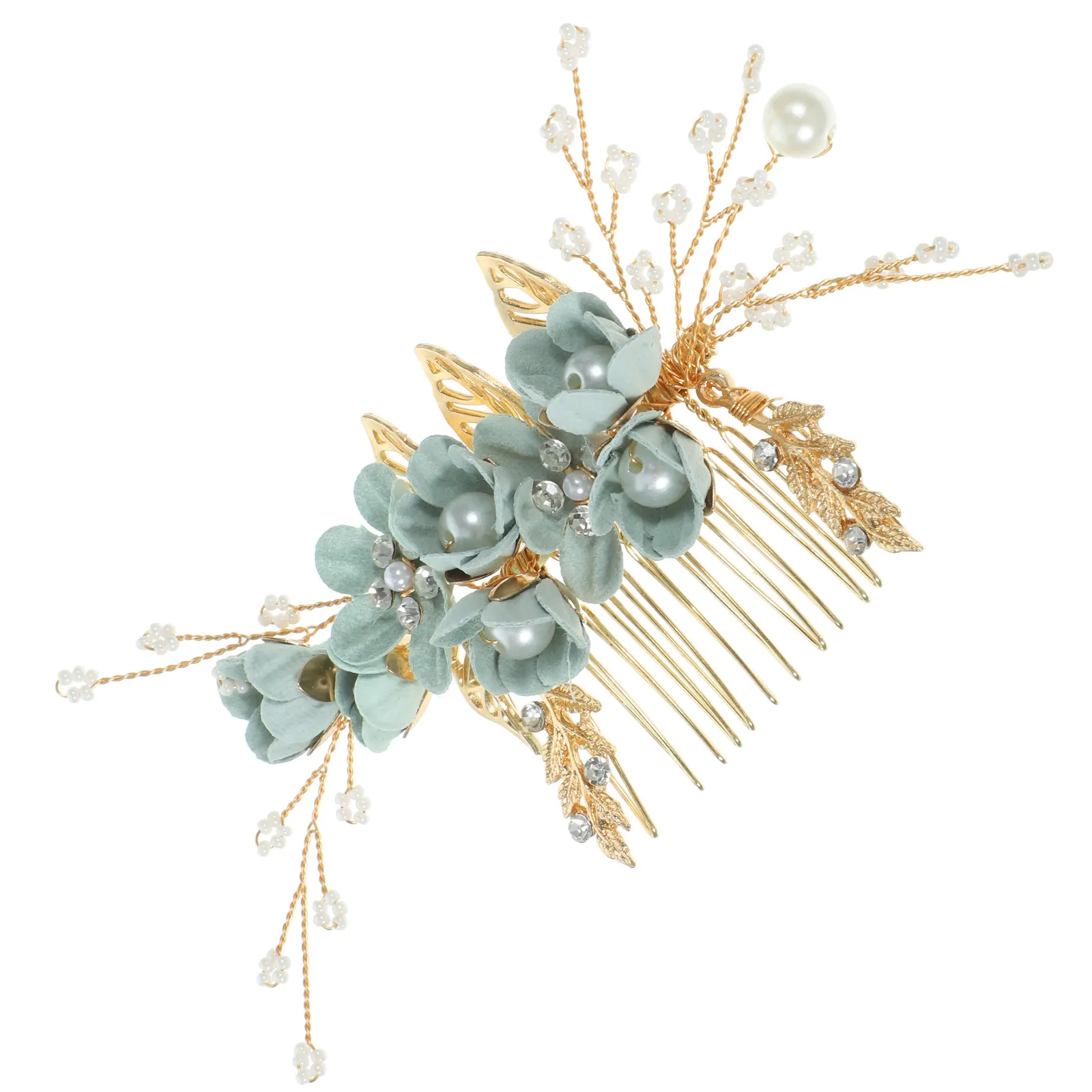 

Свадебная заколка-гребень для волос из сплава с кристаллами и цветочным дизайном, украшение для невесты, подружки невесты, девочки-цветочницы, для вечеринки, выпускного, помолвки