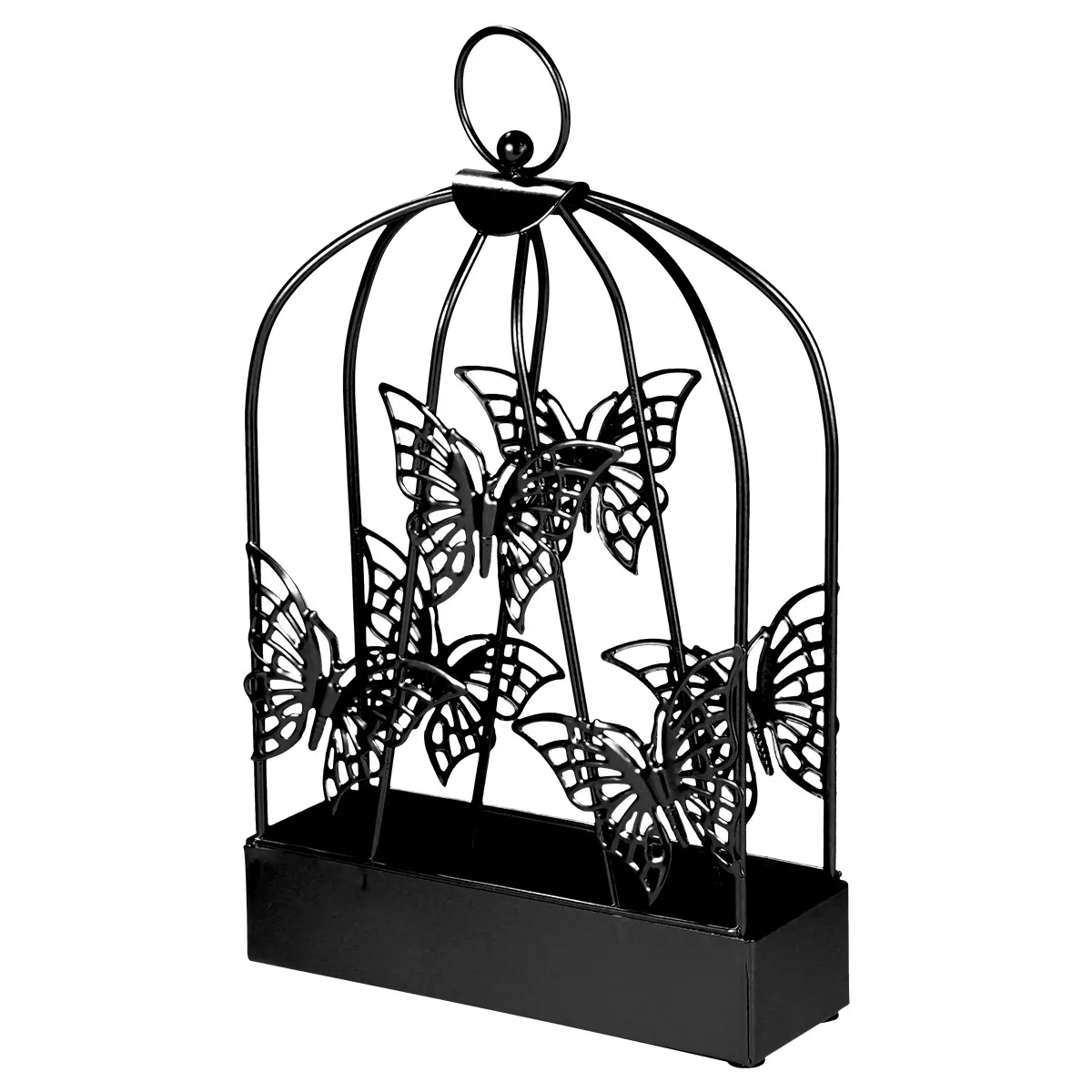 1Pcs Butterfly Shape Holder Metal Elegant Desktop Incense Rack for Home Living Room Bedroom Outdoor Decor Stylish