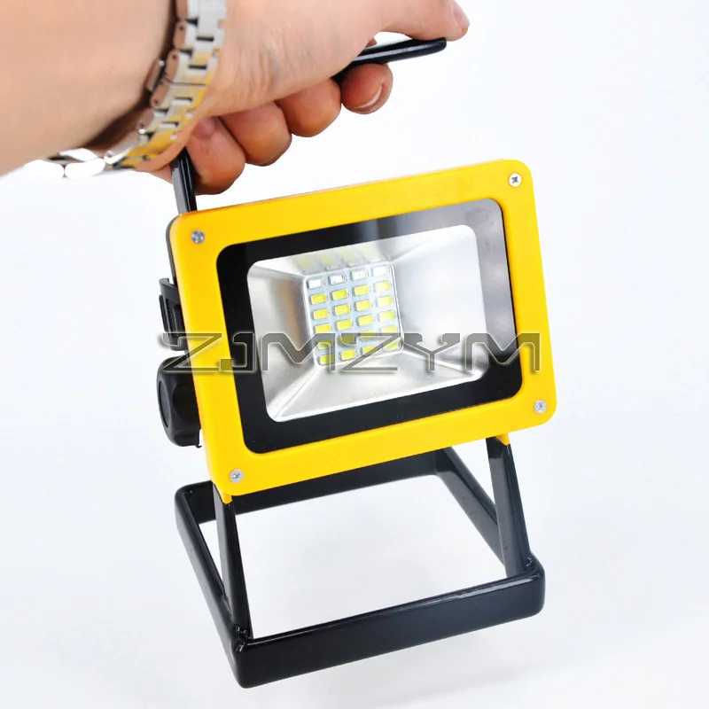 Rechargeable Portable LED Work Light with Stand LED Flood Lights for Outdoor Camping Hiking Emergency Car Repairing