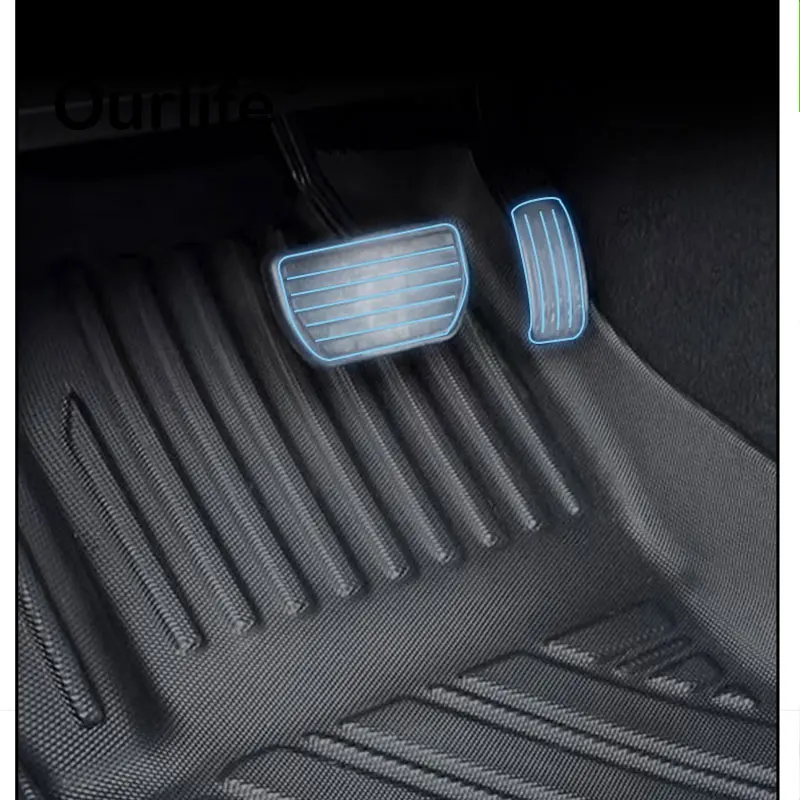 RHD For Toyota LC80 LC150 LC200 LC300 Land Cruiser Carpet Floor Mat TPE Thickened Car Mats Land Cruiser Interior Accessories