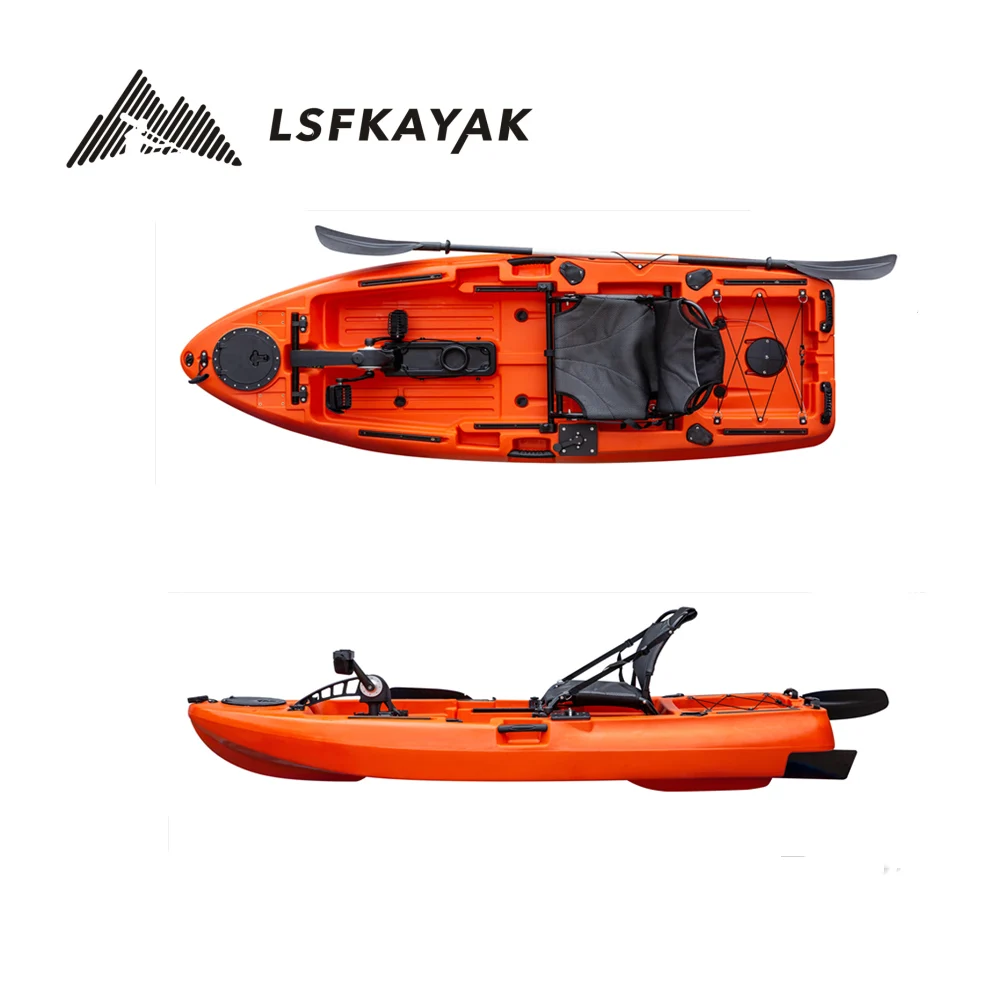 

2,5-метровая педальная лодка из HDPE для рыбалки, одноместная, маленькая, производство Китай.