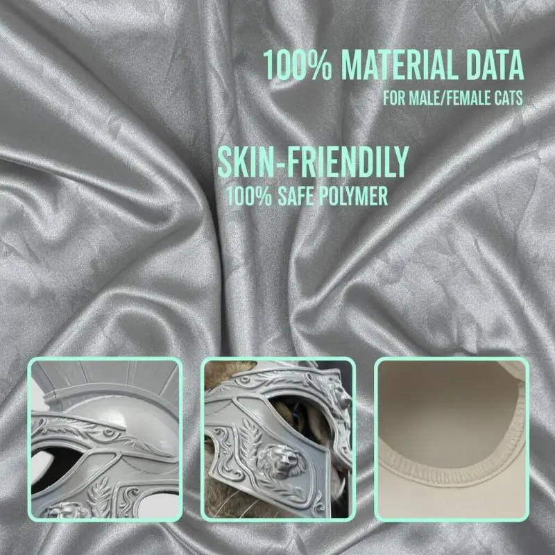 Pet Role Play Roman Centurion Helmet for Cats 3D Printed Lightweight Costume Headgear for Holiday Party Photo PropsHot Sale