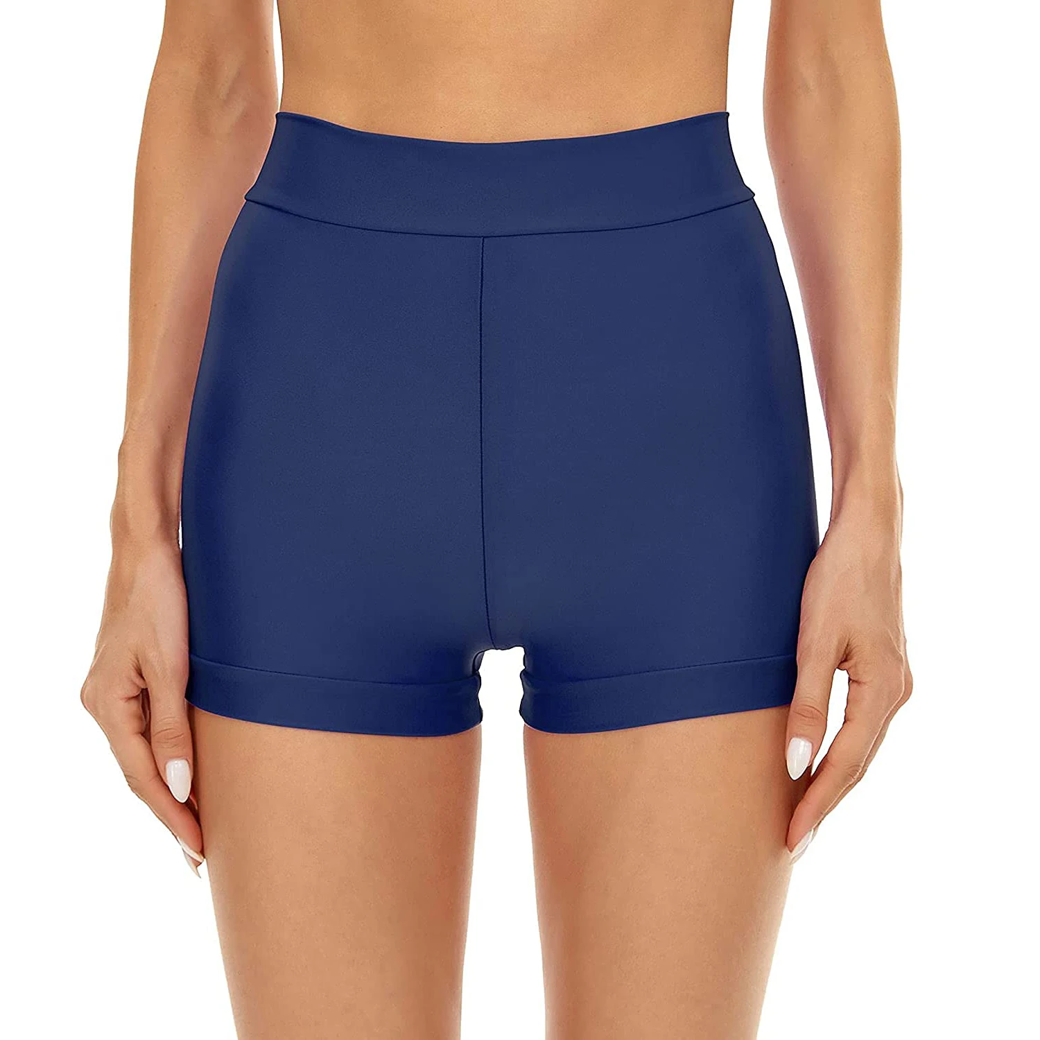 SPEERISE-pantalones cortos ajustados para mujer, Shorts de LICRA de cintura alta para baile de Ballet y Jazz, color negro