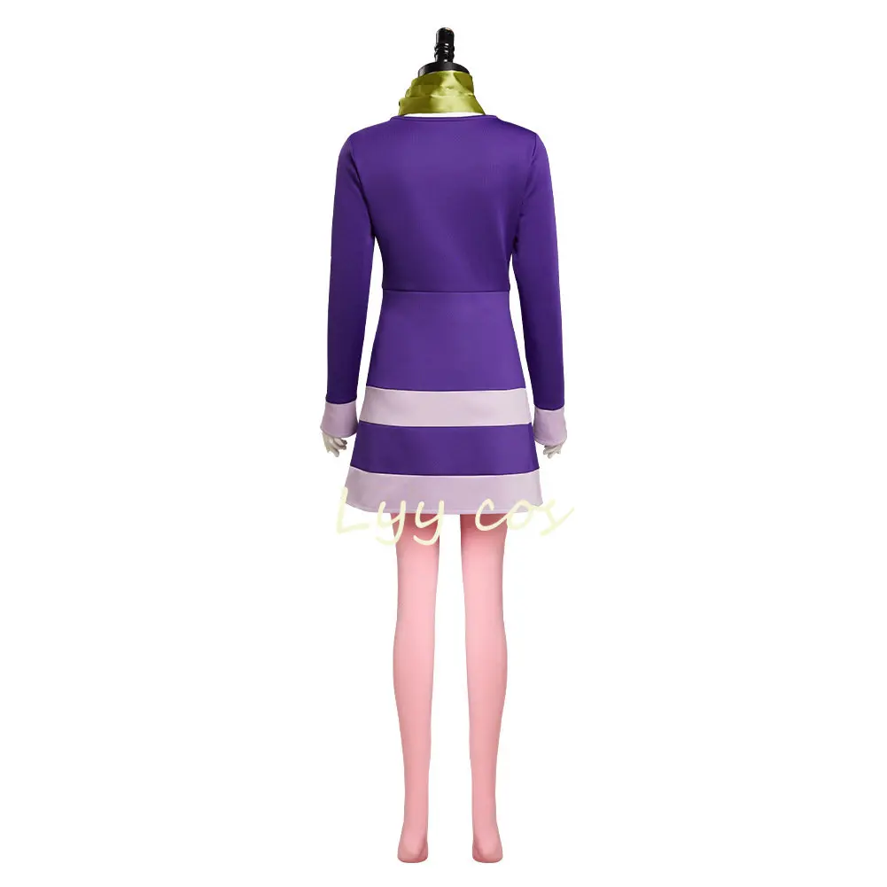 Costume de Cosplay de l'anime Velma, uniforme d'halloween Orange pour femmes et filles