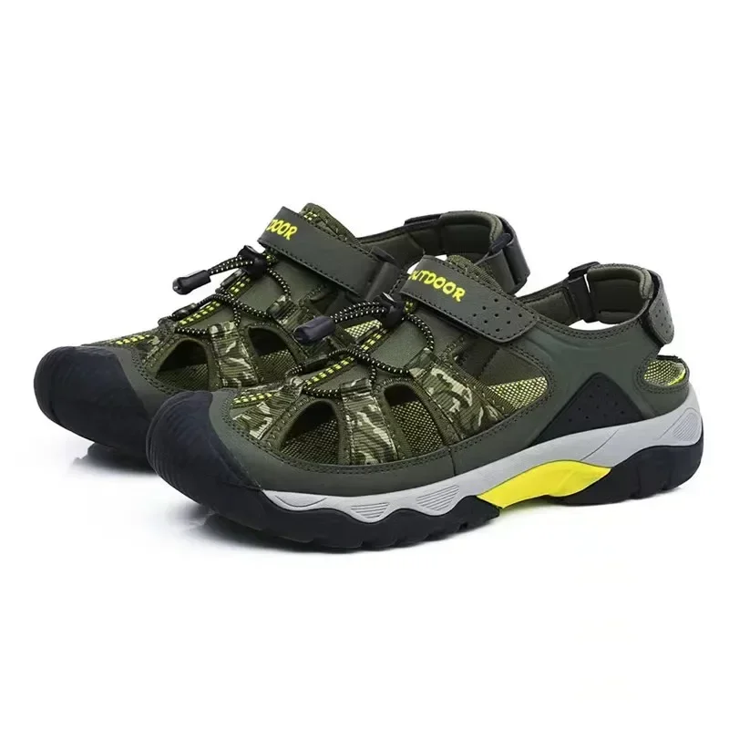 Summer Sandals for Men, Outdoor Shoes, Toe-toe Beach Sandals, Non-slip, Quick-drying, Breathable, Comfortable and Versatile